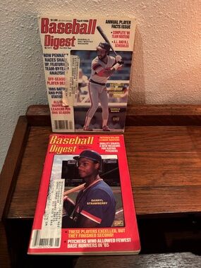 2 vintage 1980’s Baseball Digest Magazines